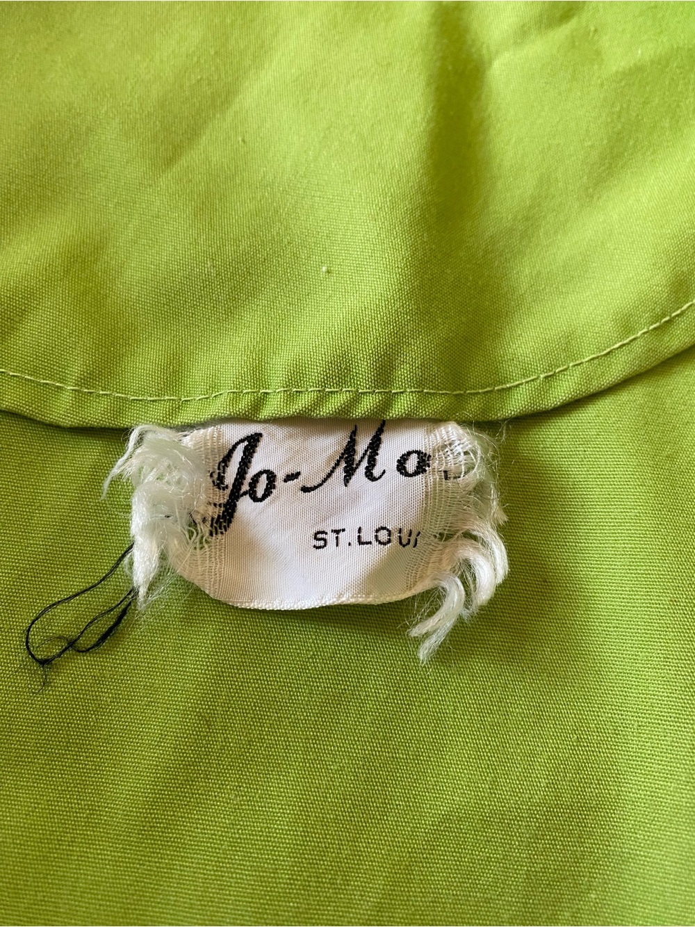 Vintage Lime Green Shirt Dress - Picture 2 of 5